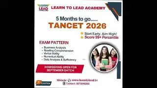 Dream MBA | TANCET 2026 | Exam in Feb 2026 | Exam Pattern | Tips to score 100 Percentile Part 3