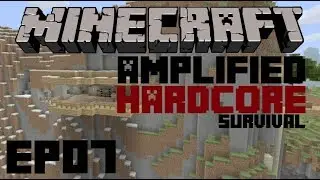 Minecraft - Amplified Hardcore Survival Ep 7 - Snowy discoveries