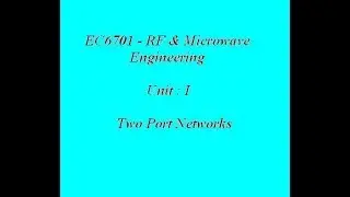 Two Port Network
