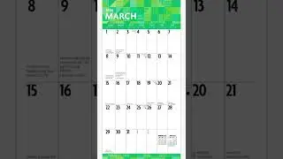 Large Print | 2026 Square Wall Calendar | Matte Paper | Plastic-Free