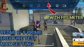 REDMI 9/ 9 PRIME FREE FIRE GAMEPLAY TEST WITH FPS METER l 4 GB RAM HELIO G80 l MAX SETTING FREE FIRE