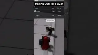 Trolling 60K kill player with body swap emote 🙏  #roblox #thestrongestbattlegrounds