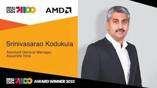Srinivasarao Kodukula, Assistant General Manager, Aquarelle India