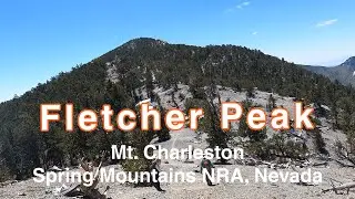 Fletcher Peak, North Loop trail, hike Mt. Charleston, Spring Mountains NRA, Nevada