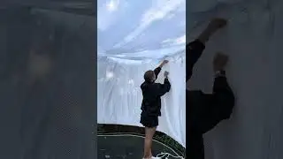 Epic Sweet 16 Trampoline Sleepover: DIY Movie Night Under the Stars with Springfree #shorts