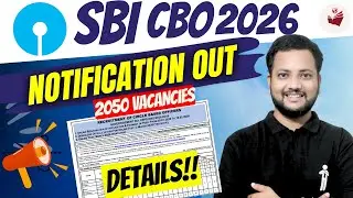🚨 SBI CBO 2026 Notification Out | 2050 Posts | Circle Based Officer Recruitment Details