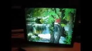 Vintage Waterfall framed Motion Lamp GREAT ANIMATION WATERFALLS MOVE DOWNSTREAM