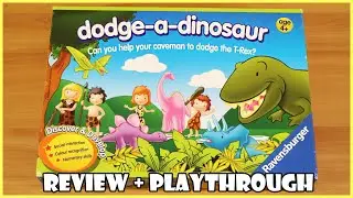 Dodge-A-Dinosaur Board Game Review & Playthrough! | Board Game Night