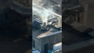 Downtown Des Moines hotel on fire