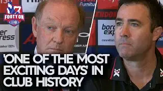 Brad Scott faces the media for the first time as Essendon coach | Footy on Nine