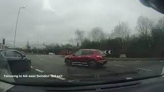 Swindon major roundabout Bruce street bridges 3rd exits