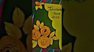 invitation card for seminar 🎀🎗️🥼#ytshorts #feed#art #nurse #explore
