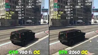RTX 2060 vs GTX 980 Ti Test in 8 Games