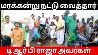 TRB.Rajaa அவர்கள் உலகப் புகழ்பெற்ற மன்னார்குடி தெப்பக்குளத்தில் மரக்கன்று நட்டு வைத்தார் 