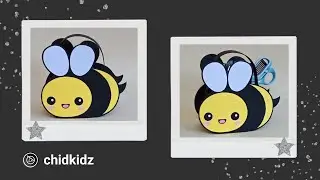 Kawaii Cute Baby Bee Multipurpose Bag Cardboard [ 3 Minute Craft ]