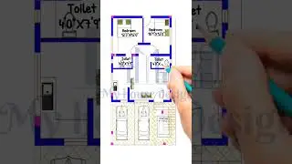 25X42  ground Floor Plan  | 1050 SQFT | 2BHK HOUSE PLAN | GHAR KA NAKSHA |#myhousedesign #viral