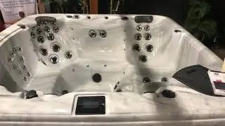 American Whirlpool model 481 92” x 92” 38” deep 2-6hp motors, blower, 52 of the largest jets