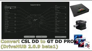 CSL DD를 GT DD PRO 변환(DriveHUB 2.0.9 beta1)