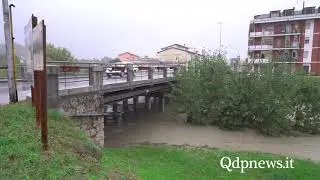 Maltempo, il fiume Monticano a Conegliano