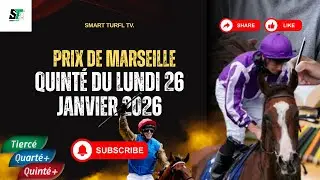 Quint&eacute;+ Lundi 26 janvier 2026 &agrave; Cagnes&ndash; Analyse compl&egrave;te  Prix de Marseille