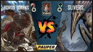 Pauper Match - Boros Tokens (POV)  Vs  Slivers - Tabletop - IRL - LGS