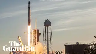 SpaceX&rsquo;s Falcon 9 rocket lifts off on a mission to replace two stuck Nasa astronauts