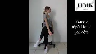 Travail du dos en position assise