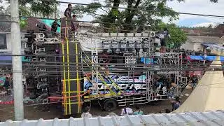 Mahameru dobel sett Desmo musik gendong diskotik berjalan 