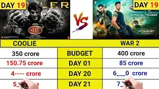 Coolie vs War 2 movie day 19 collection|Coolie|War 2|Hrithik Roshan|Rajinikanth| topalways 