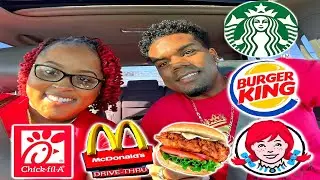 ORDERING WHAT THE PERSON IN-FRONT US ORDERED | Fast Food Drive Thru Challenge | KSquared