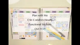 Plan with Me | Erin Condren Hourly | Functional Stickers | Oct 9-15