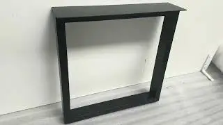 U Shaped Dining Table Leg &ndash; Metal Frame - black powder coated steel legs