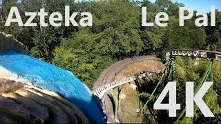 Azteka - 4K Onride 2019 - Parc Le Pal - Soquet - Front Row - POV