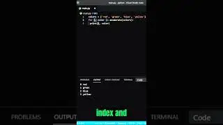 ENUMERATION in Python #programming #python #coding #pythontutorial #pythonfilter#enumeration