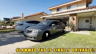 ПОВРЕЖДЕННЫЙ FA5 CIVIC ПОЛУЧАЕТ НОВЫЕ КОЛЕСА И НАКОНЕЦ-ТО МОЖЕТ ЕЗДИТЬ!