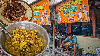 SATE GULE KAMBING PUTRANE MBAK LAMINAH, IRISAN DAGINGNYA SUPER TEBAL DAN GULE FULL JEROAN