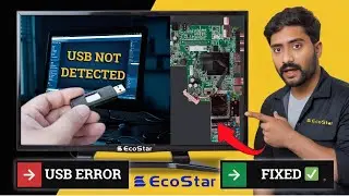 USB NOT DETECTED IN TV | ECOSTAR 32 INCH LED | REAL FIX IN URDU/HINDI
