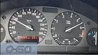 BMW E36 320i 2.0 M52B20 150HP ACCELERATION 0-100km/h 0-60mph