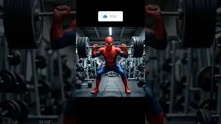 Spiderman🕸️deadly lift 🏋️🥵 #ai #spiderman #marvel #gym #shorts