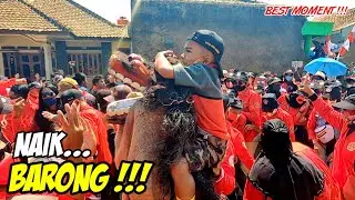 CUTA MUDA ❗❗NAIK BANGBARONGAN BANJIR SAWERAN DI CILUNCAT GIRANG | SENI REAK KUDA RENGGONG | BARONG