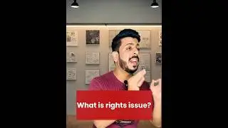 What is rights issue ? #stockmarket #finance #money#personalfinance #stocks