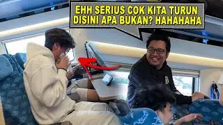 Brutal Liburan, Pertama Kali Naik Whoosh! Ledib MUNTAH!