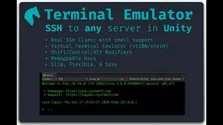 SSH Terminal Emulator for Unity - iOS Touch Input Demo