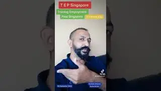 Training Employment Pass Singapore #TEP #duniadisair