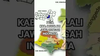 Peta Kabupaten Boyolali Jawa Tengah Indonesia | AkuPeta