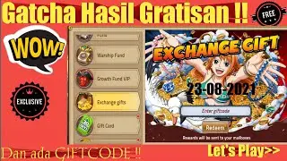 EPIC TREASURE, NEW WEEKLY GIFTCODE 23-08-2021,CODE,GACHA GRATISAN,F2P.