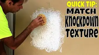 Easiest Way to Match Knockdown Texture-Diy Drywall Repair Pro Tips