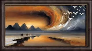 Eternal Sunset &ndash; الغروب الأبدي | Dramatic Sky Wall Art 4K | لوحة فنية ساحرة للتلفاز #art #4k #tv