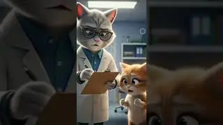 बिल्ली रूबी रेडफ़र और बेबी मिशू की उलटी शरारत 😂😂🐱#FunnyCartoon #CatShorts #RubyRedfur