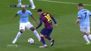 Lionel Messi Amazing Panna | Barcelona vs Manchester City 1-0 UCL 14-15 | 720p (18/03/2015)